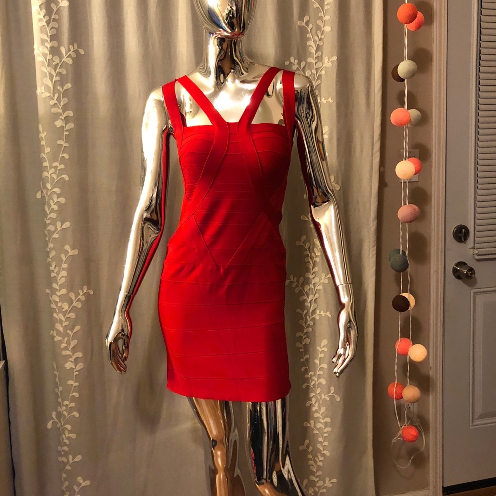 Triangle Strap Bodycon Bandage Dress